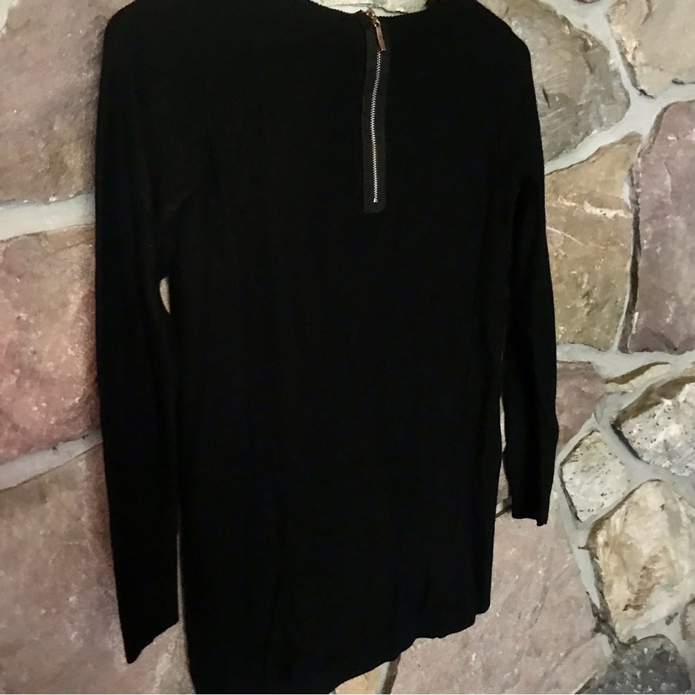 FREE w/ purchase Beautiful fit, zip back, Joan Vass soft sweater small